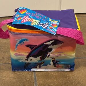 Vintage 90s Rare Lisa Frank Lunch Box Bag Max Splash Whale/Penguin/Dolphin NWT